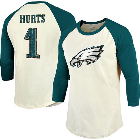 Philadelphia Eagles Road Name & Number Long Sleeve T-Shirt - Jalen Hurts -  Mens