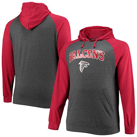 Women's Fanatics Branded Black Atlanta Falcons Over Under Pullover Hoodie