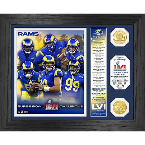 Los Angeles Rams Super Bowl 56 Champions Banner Bronze Coin Photo Mint