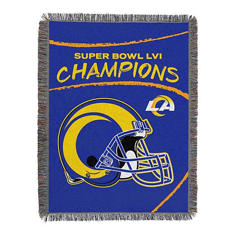 NFL, Los Angeles Rams “Super Bowl 53 Champions” Woven Tapestry Throw  Blanket – by The Northwest Company 