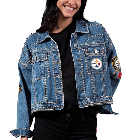 Steelers Embroidered Jean Jacket – Denim by Demi