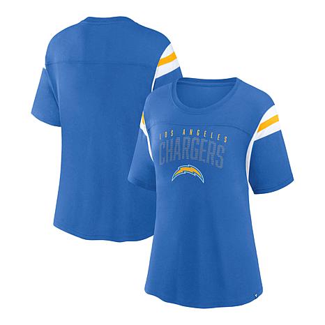 Nfl Los Angeles Rams Girls' Short Sleeve Stripe Fashion T-shirt