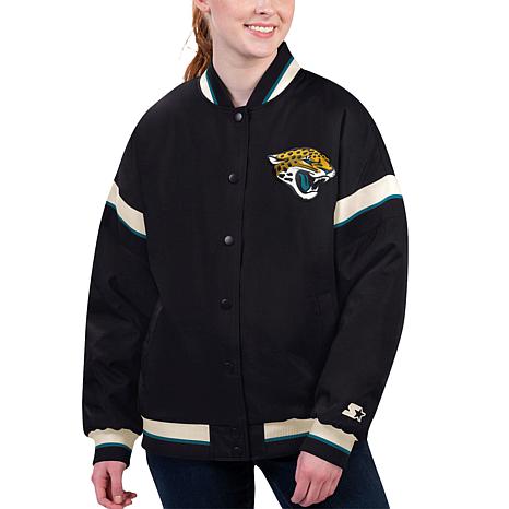 Men's Starter White Philadelphia Eagles Throwback D-Line Varsity Full-Snap  Jacket