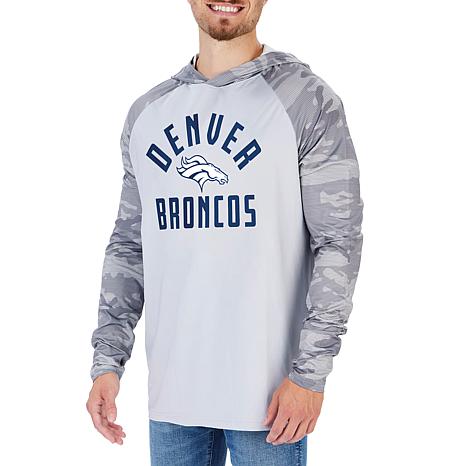 Zubaz Officially Licensed NFL Men's Pullover Hoodie, Gray