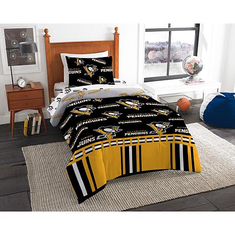 NHL Pittsburgh Penguins Bed In Bag Set Twin Full Queen