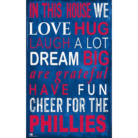 Philadelphia Phillies Team Color Welcome Sign - 11x19