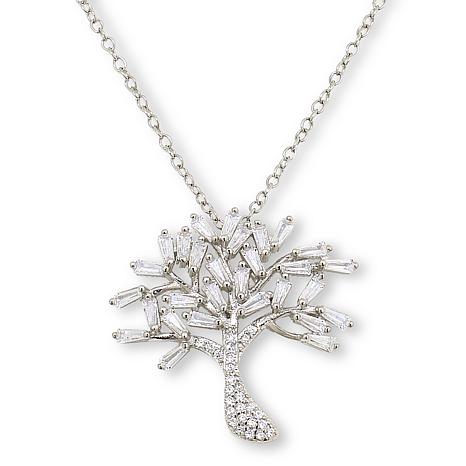 Radiance by Absolute™ 4.37ctw Open Heart Pendant with 18" Chain