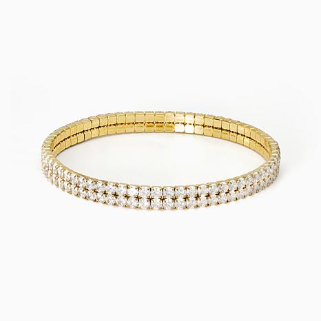 $29.98, Was $40, 25% Off! Radiance by Absolute Double Row Stretch Bracelet dealfomo