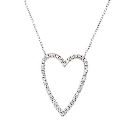 nadri valentines day pavé open heart necklace 16