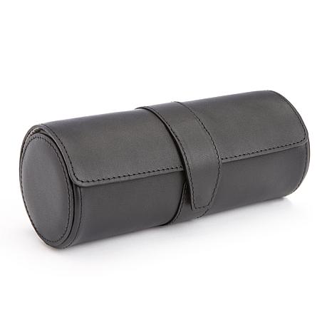Royce Leather Watch Roll With Cufflink Storage