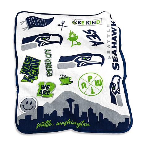 Officially Licensed NFL Seattle Seahawks Retro Fleece Blanket