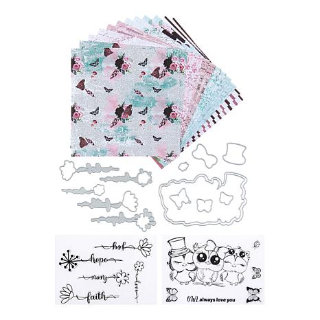 Crafts & Sewing Stamps by Me Winter Story 66-Piece Stamps, Paper & Die Set