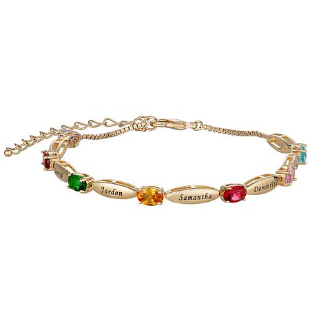 sterling silver birthstone bracelets