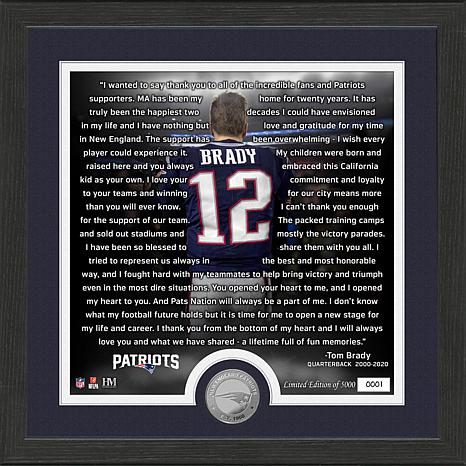 Tom Brady New England Patriots Farewell Minted Coin Photo Mint - 9529425