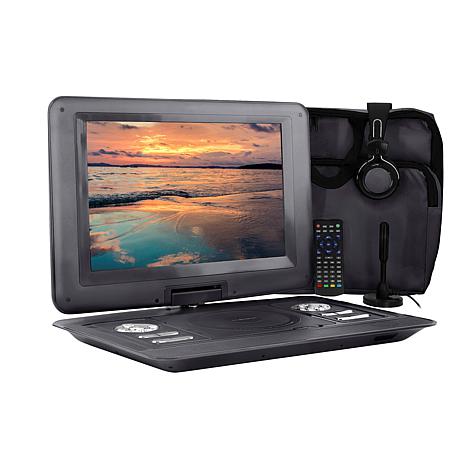 Trexonic 14.1" Portable TV/DVD Player with Bag, Antenna and Remote