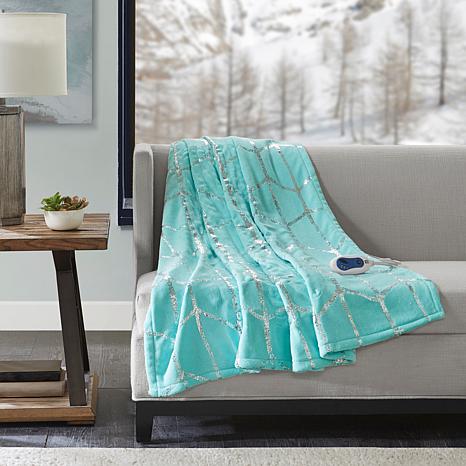 Light aqua throw discount blanket