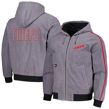 Unisex The Wild Collective Gray Kansas City Chiefs Corduroy Full-Zip Bomber  Hoo - 22774798