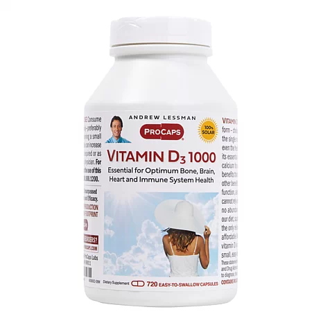 Vitamin D3-1000 - 720 Capsules | HSN
