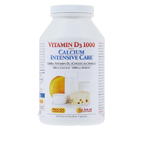 Vitamin D3-1000 plus Calcium Intensive Care - 500 Caps