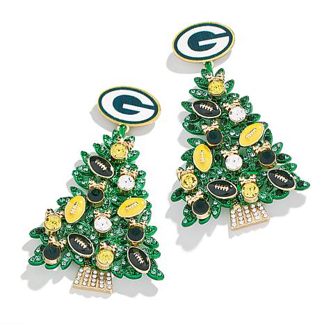 Women's Baublebar Cleveland Browns Tree Earrings in Green