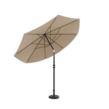10' Auto-Tilt Patio Umbrella with Easy Crank - Sand