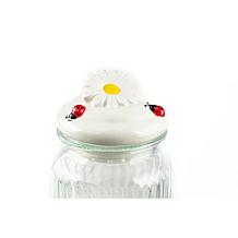 10 Strawberry Street 2-pc. Daisy & Watering Can Knob Canister