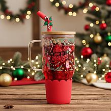 10 Strawberry Street Adria Hydration Tumbler, Be Merry