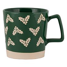 10 Strawberry Street Assorted Red and Green Holiday Mugs 4-Pack