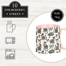 10 Strawberry Street Bella Black Cat Bows, Set of 4