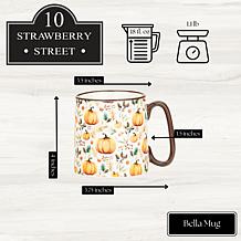 10 Strawberry Street Bella Harvest Berry Pumpkins, Set of 4