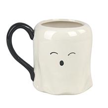 10 Strawberry Street Ceramic Halloween Ghost Mug 4-Pack