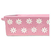 10 Strawberry Street Daisy Rectangular Baker - Pink