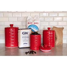 10
Strawberry Street Diamond 3-piece Canister Set