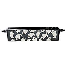 10 Strawberry Street Flying Ghost Bakeware, Rectangle, Black