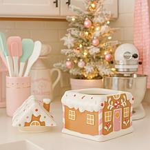 10 Strawberry Street Gingerbread Chalet Canister