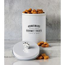 10 Strawberry Street Gourmet Metal Dog Treat Canister