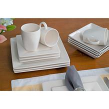 10 Strawberry Street Nova 16-piece Square Dinnerware Set