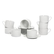10 Strawberry Street Simply White 45-Piece Round Dinnerware Set