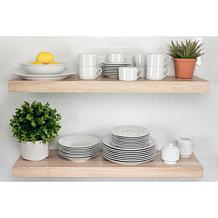 10 Strawberry Street Simply White 45-Piece Round Dinnerware Set