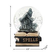 100mm Halloween Polyresin Haunted House Water Globe