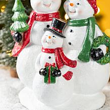 10.25"H Christmas Resin Snowman Family Table Decor