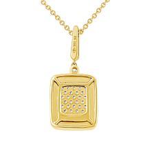 10K Yellow Gold 1/5ctw Pave' Diamond Fashion Pendant with Chain