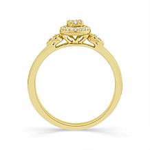 10K Yellow Gold 1/8ctw Diamond 32-Stone Ring
