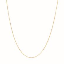 10K Yellow Gold Classic Diamond Cut Cable Chain Necklace