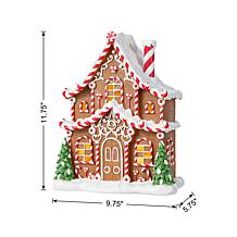 11.75"H Christmas Lighted Resin Village Table Decor