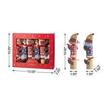 12-Pack Christmas Party Crackers with Dog Design