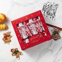 12-Pack Christmas Party Crackers with Snowflake Design