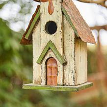 14"H Nativity Distressed Solid Wood Church Decorative Garden Birdhouse