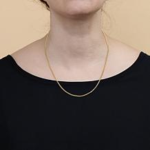 14K Gold 18" Light Gourmette Chain