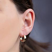 14K Polished Gold Huggie Earrings  